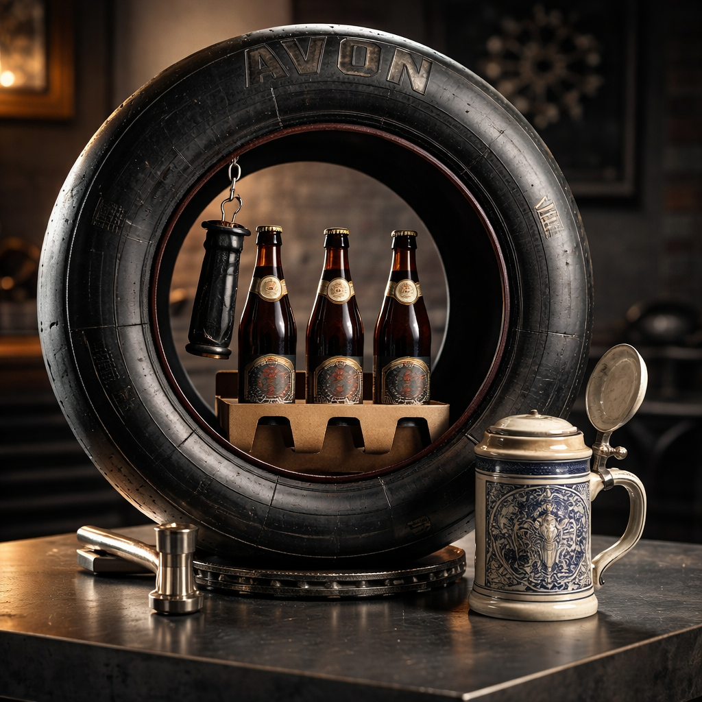 Rennreifen/Slick Getränkeständer, Slickbar, Motorsport Geschenk, 